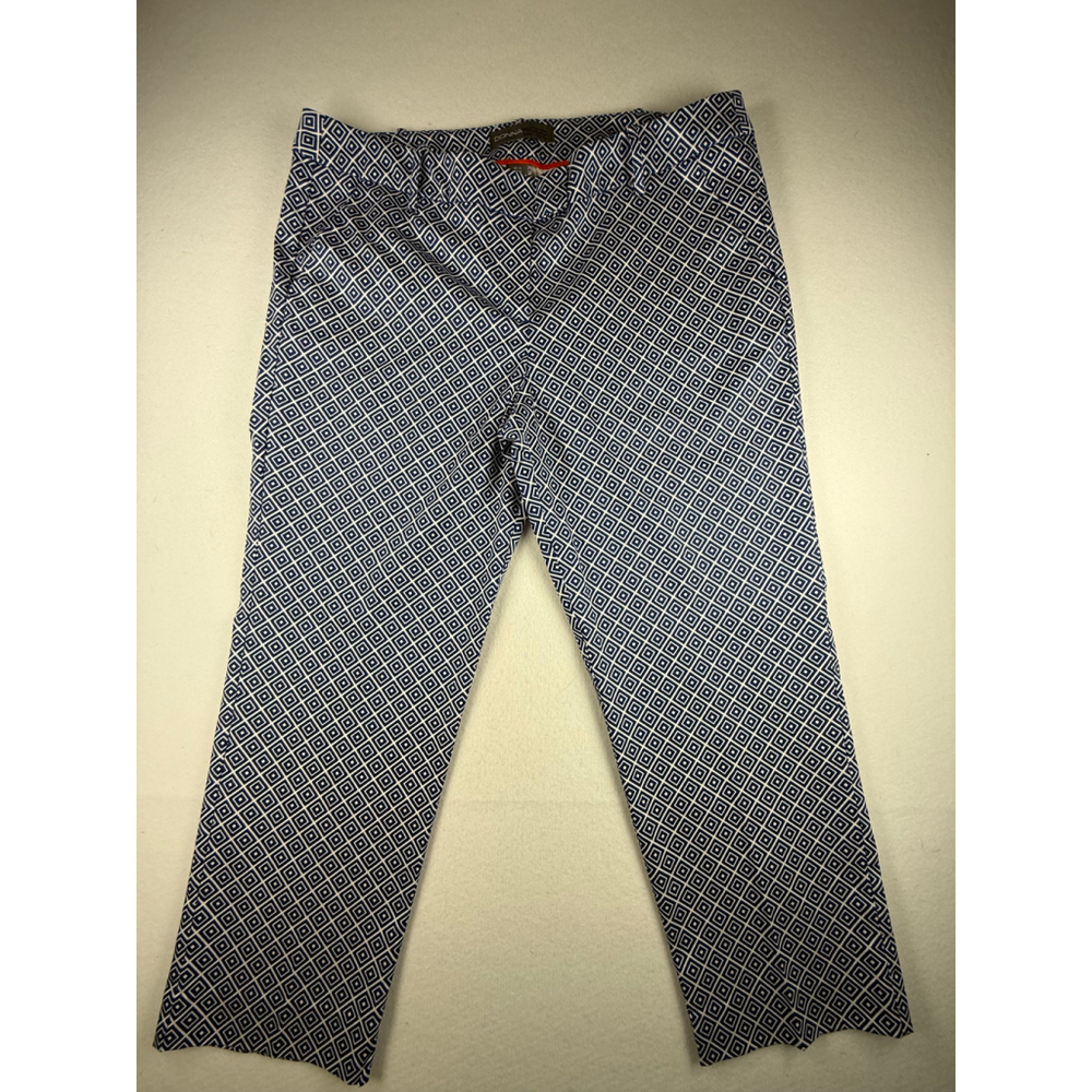 Donna Ricco New York Women’s Navy Geometric Print Pants Size 14